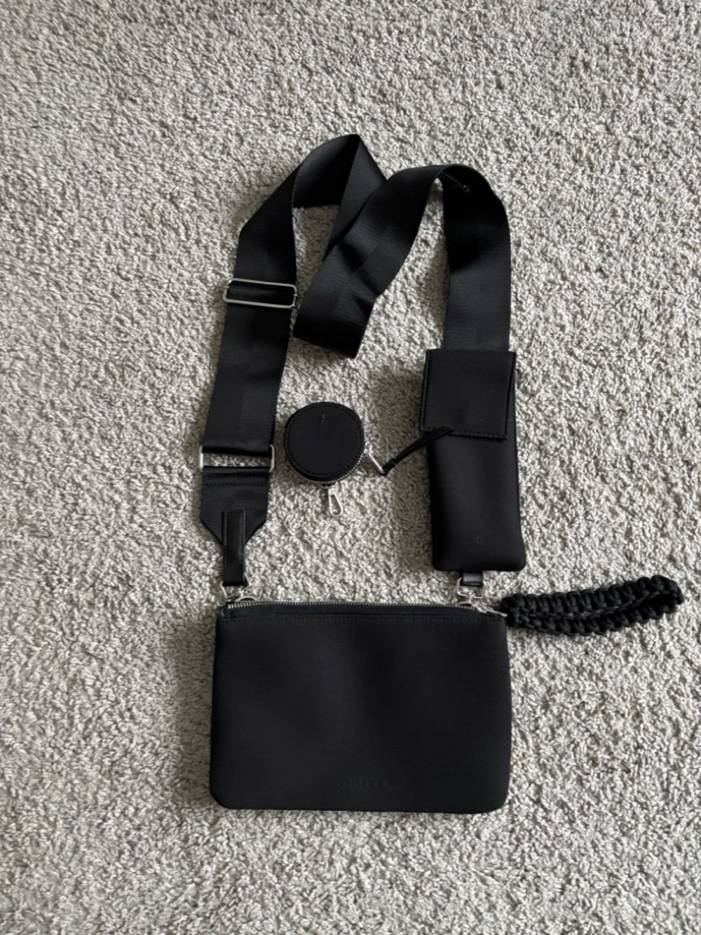 Athleta Black Crossbody Bag